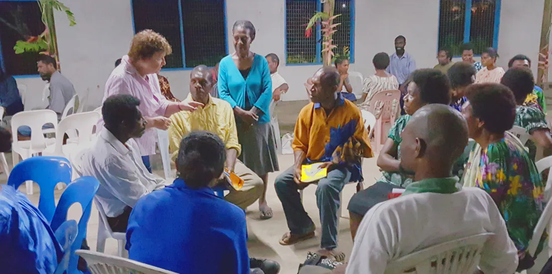 An EPHOD small group meeting in Papua New Guinea